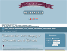 Tablet Screenshot of camping-normandie-loreededeauville.com